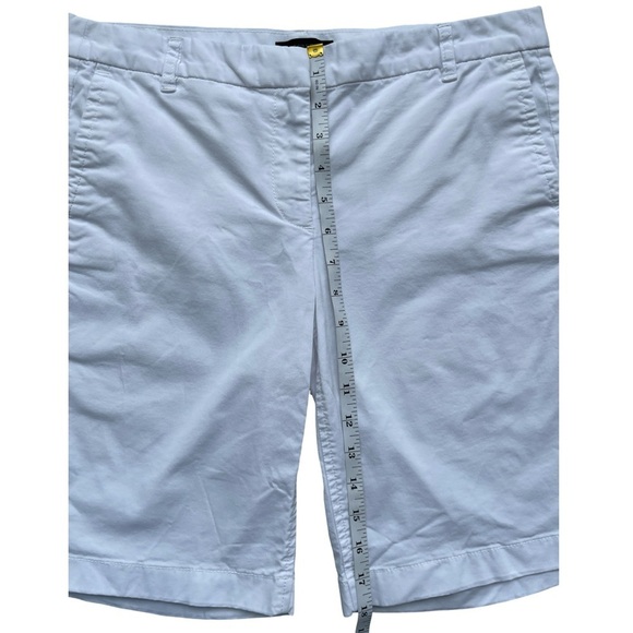 J. Crew White Bermuda Chino Short 10” - Size 4 - Picture 7 of 12